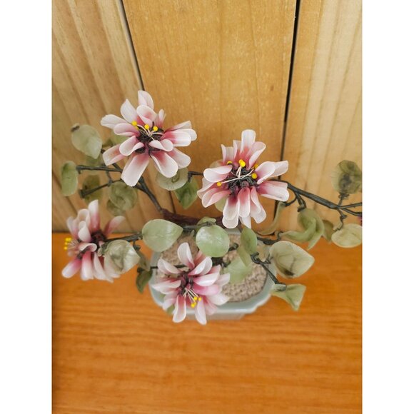 Vintge Chinese Art Glass Bonsai Tree - Picture 6 of 9